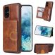 For Huawei P40 Pro PU + TPU + PC Shockproof Back Cover Case with Card Slot & Holder