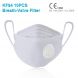 10 PCS CE Certified KN95 KF94 Breathable Respirator Dustproof Antiviral Anti-fog Willow Leaf Shaped Protective Face Mask with Breath-Valve Filter