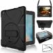 360 Degree Rotation Silicone Protective Cover with Holder and Hand Strap and Long Strap for iPad Pro 12.9 (2018)