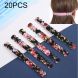 20 PCS Adjustable Face Mask Ear Band Rope Anti-slip PU Leather Extension Buckle Hood