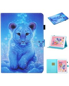 For iPad Air Colored Drawing Stitching Horizontal Flip Leather Case with Holder & Card Slots & Sleep / Wake-up Function & Anti-skid strip