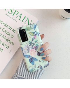 For Huawei P40 Pro / Pro+ Laser Flowers Pattern TPU Protective Case