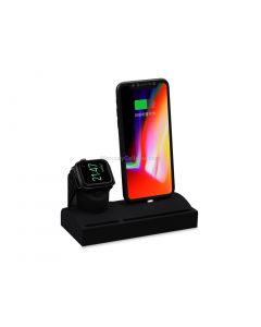 CT04 2 in 1 Silicone Charging Dock Station for iPhone & Apple Watch & Airpods, with Bracket Funtcion