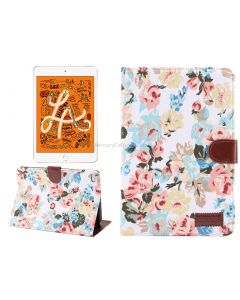 Horizontal Flip Floral Cloth Leather Case for iPad Mini 2019 / iPad Mini 4, with Holder & Sleep / Wake-up Function & Wallet