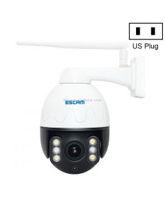 ESCAM Q5068 H.265 5MP Pan / Tilt / 4X Zoom WiFi Waterproof IP Camera, Support ONVIF Two Way Talk & Night Vision, US Plug