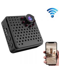 W18 1080P HD WiFi Smart Mini Security Camera, Support 155 Degrees Wide Angle & Motion Detection & Infrared Night Vision & TF Card