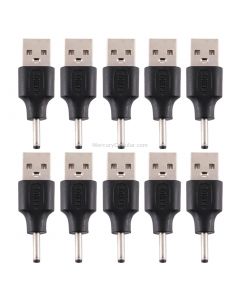 10 PCS 3.0 x 1.1mm Male to USB 2.0 Male DC Power Plug Connector