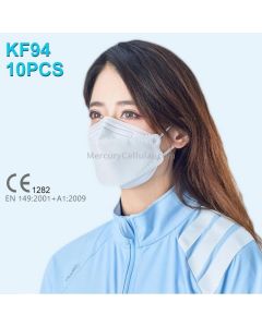 10 PCS CE Certified KN95 KF94 Breathable Respirator Dustproof Antiviral Anti-fog Willow Leaf Shaped Protective Face Mask