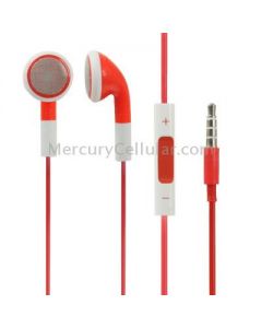 Double Color 3.5mm Stereo Earphone with Volume Control and Mic, For iPad, iPhone, Galaxy, Huawei, Xiaomi, LG, HTC and Other Smart Phones