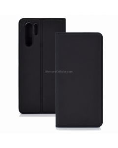 Ultra-thin Pressed Magnetic TPU+PU Leather Case for Huawei P30 Pro with Card Slot & Holder