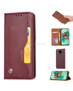 For Xiaomi Redmi Note 9/Redmi 10X Knead Skin Texture Horizontal Flip Leather Case , with Photo Frame & Holder & Card Slots & Wallet