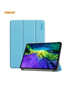 ENKAY ENK-8001 Denim Pattern Horizontal Flip Leather Smart Case with Holder for iPad Pro 11 (2020)