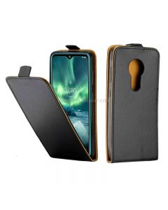 For Nokia 7.2 Business Style Vertical Flip TPU Leather Case with Card Slot