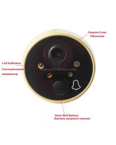 Peephole Door Camera 4.3 Inch Color Screen With Electronic Doorbell LED Lights Video Door Viewer Video-eye Home Security